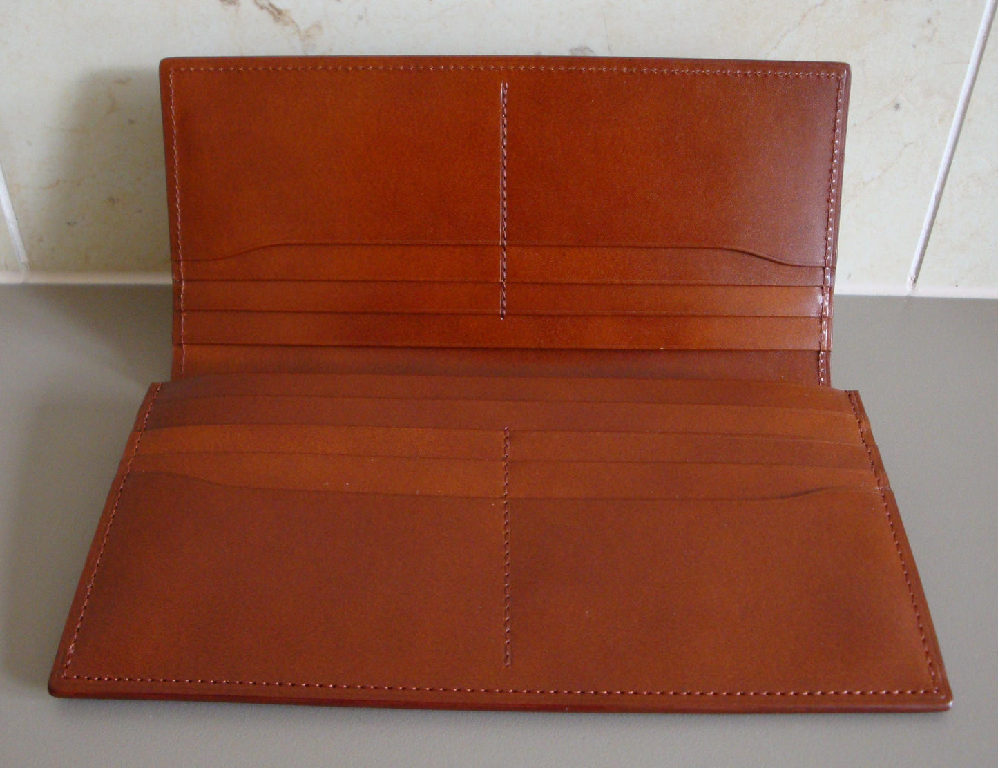 YMMN Leather Long Wallet, brown