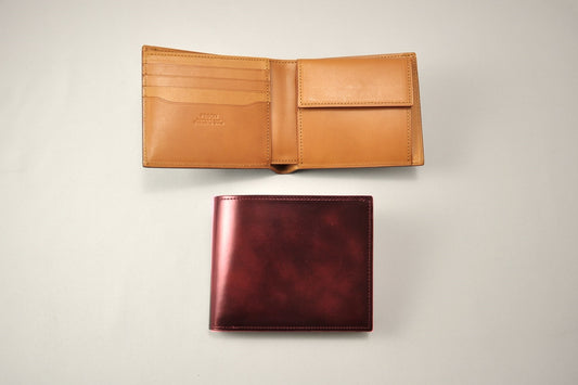 YMMN Leather Wallet, wine