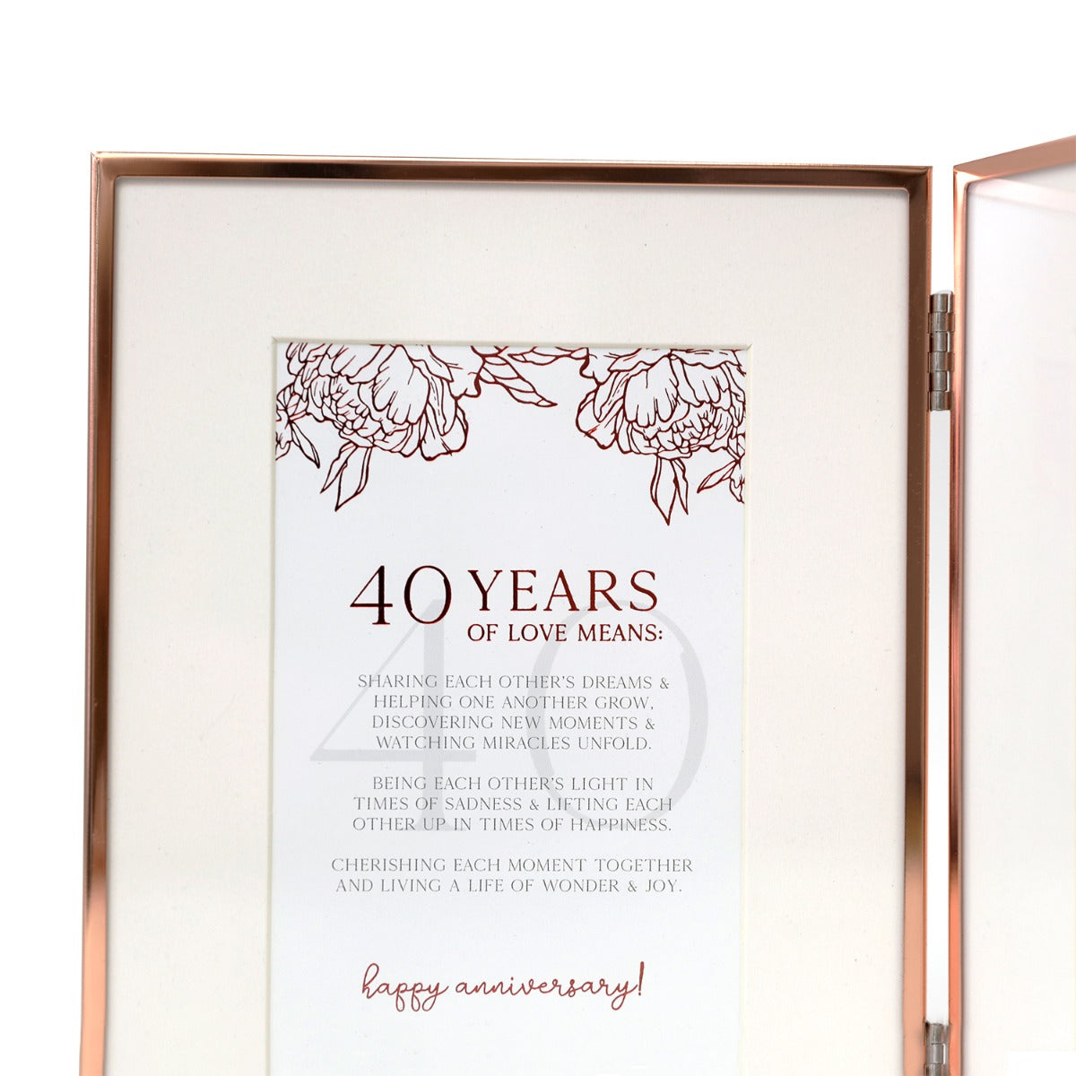 Photo Frame - 40th Wedding Anniversary