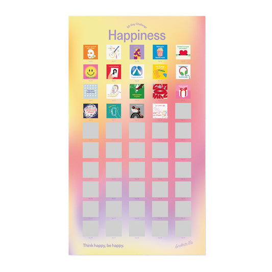 50 day happiness challenge poster