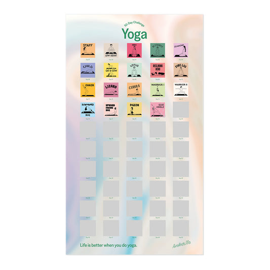 50 Day Challenge Yoga Poster