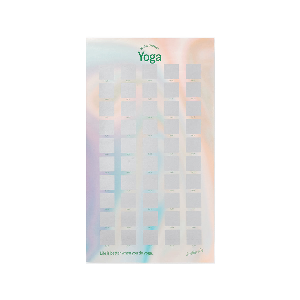 50 Day Challenge Poster - Yoga