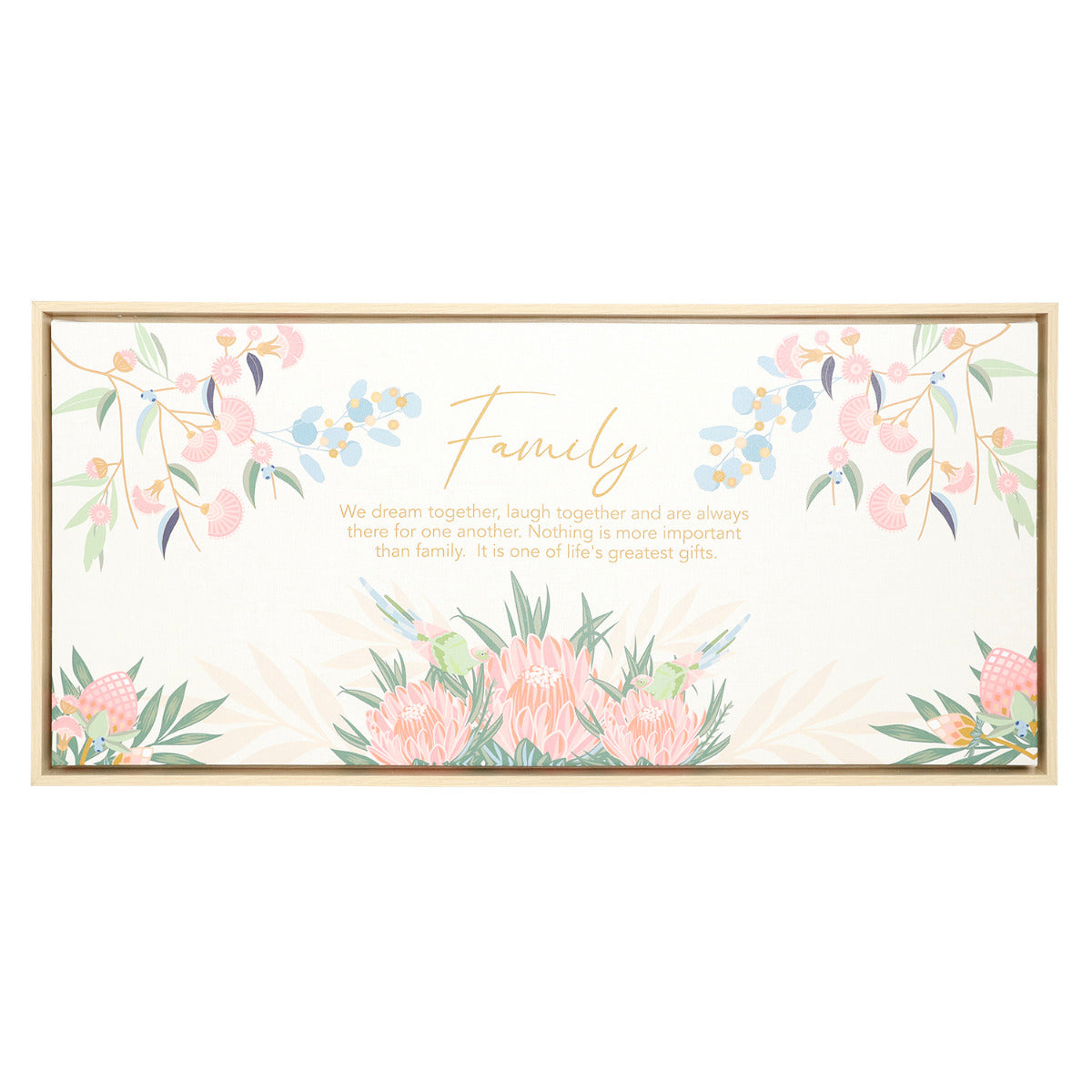 Botanica Family Framed Canvas 94x44