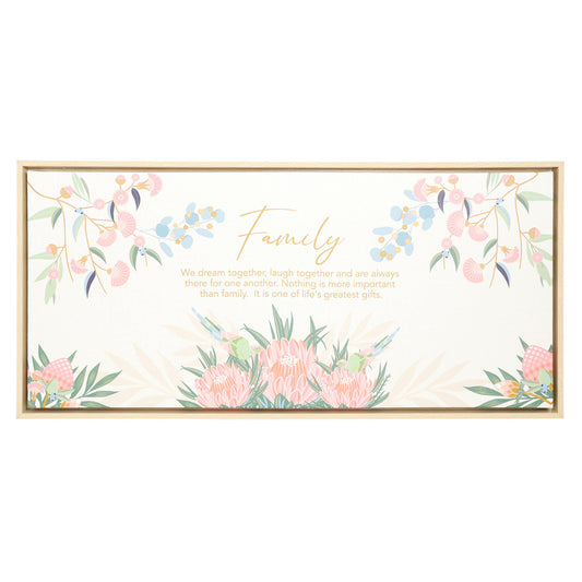 Botanica Family Framed Canvas 94x44