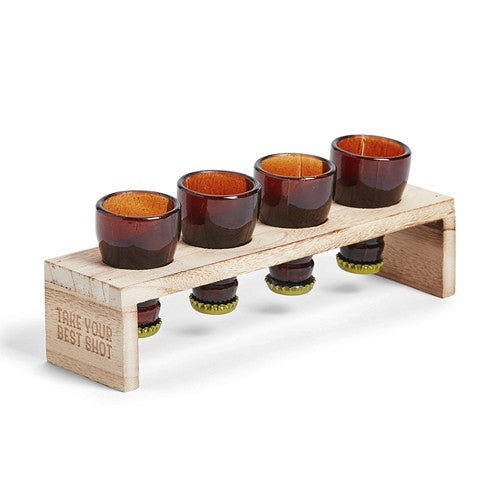 Bottle Top Shot Glasses - set of 4