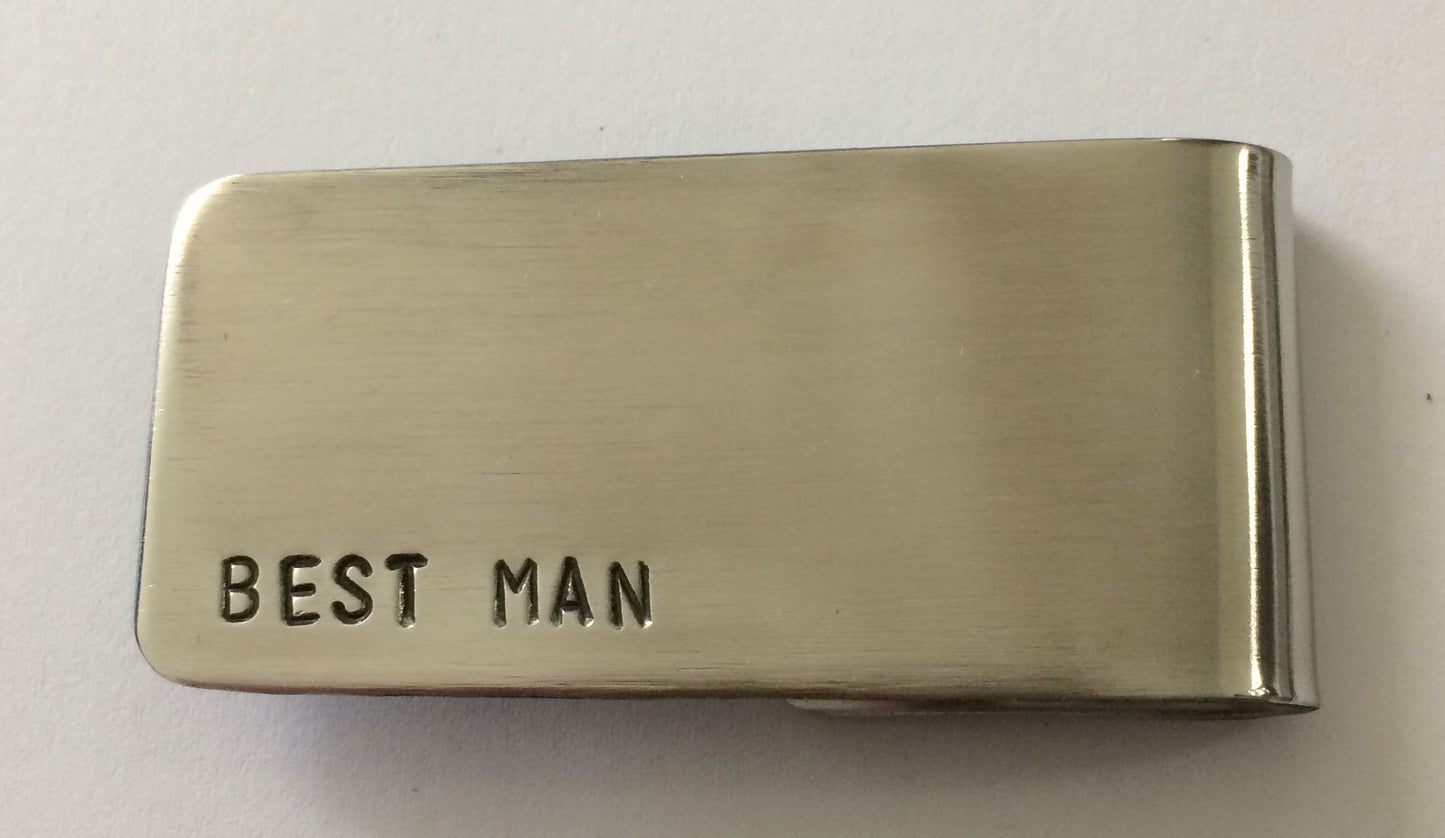 Best Man Stainless Steel Money Clip
