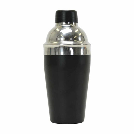 Black stainless steel cocktail shaker