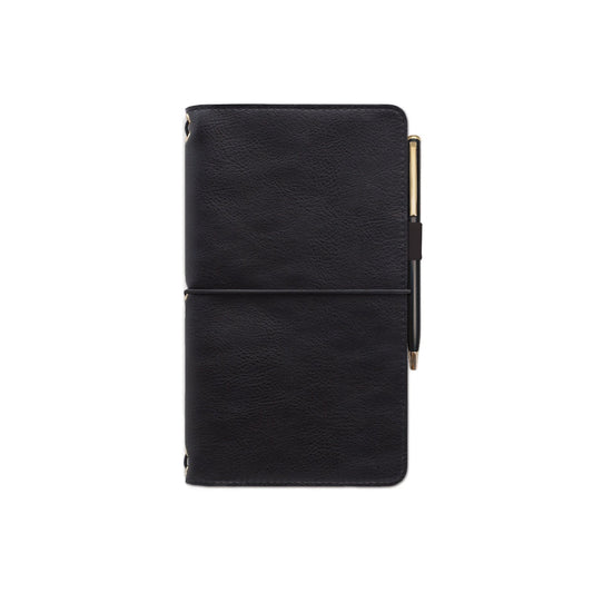 Black Vegan Leather Folio