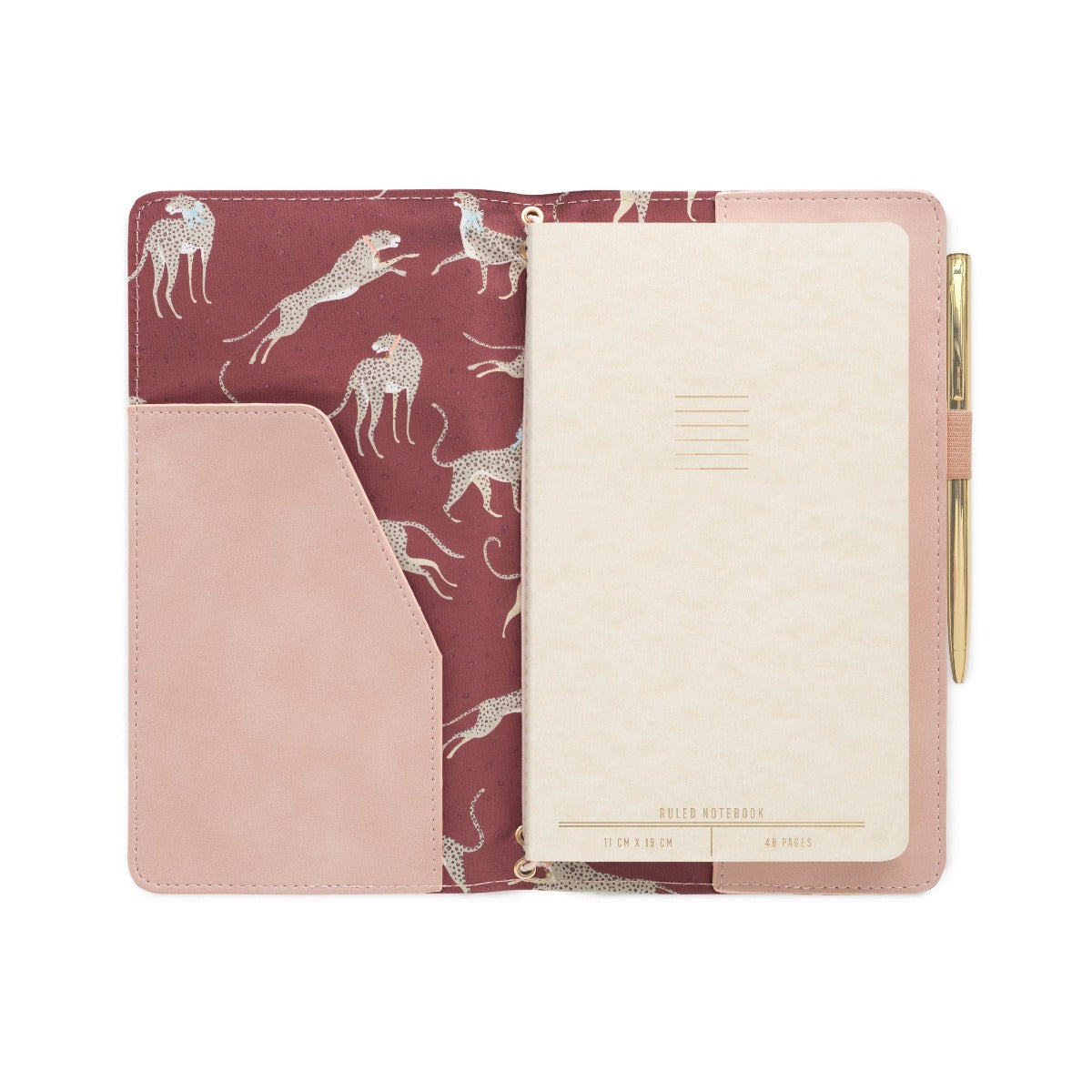 Vegan Leather Folio - Blush Pink