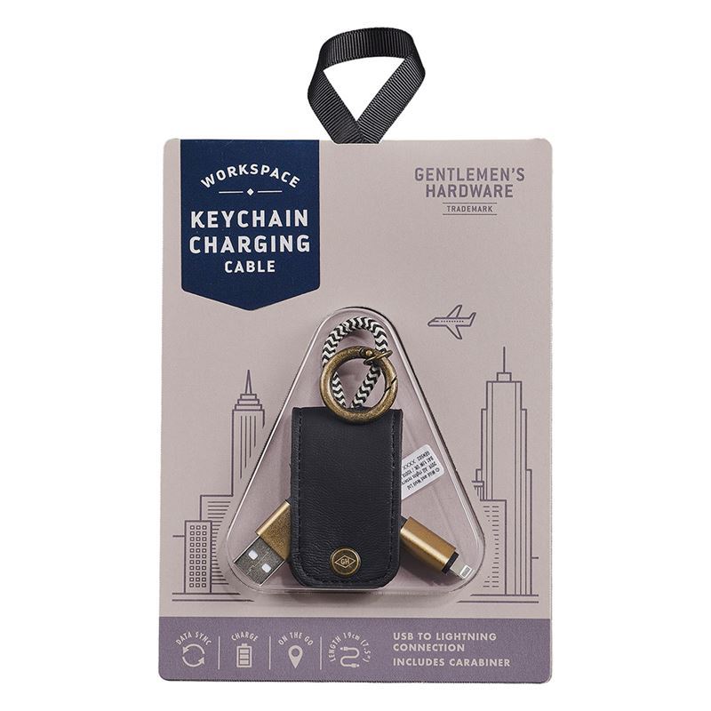 Gentlemen's Hardware Keychain Charging Cable (USB to Apple lightening)