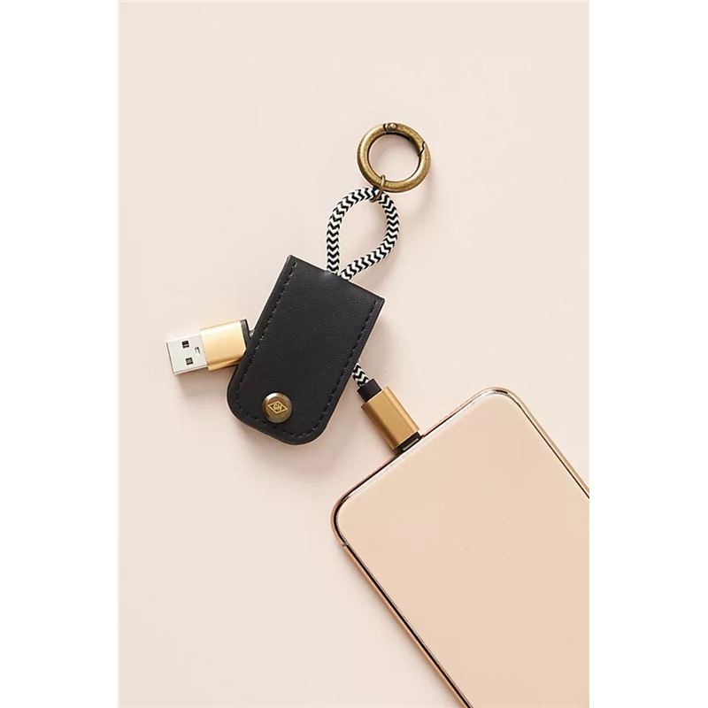 Gentlemen's Hardware Keychain Charging Cable (USB to Apple lightening)