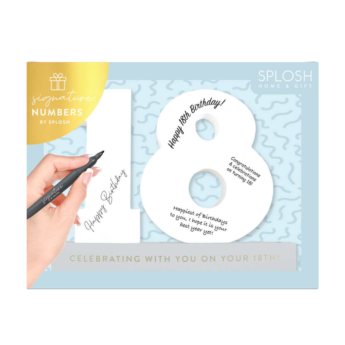 Signature Number - 18th Birthday