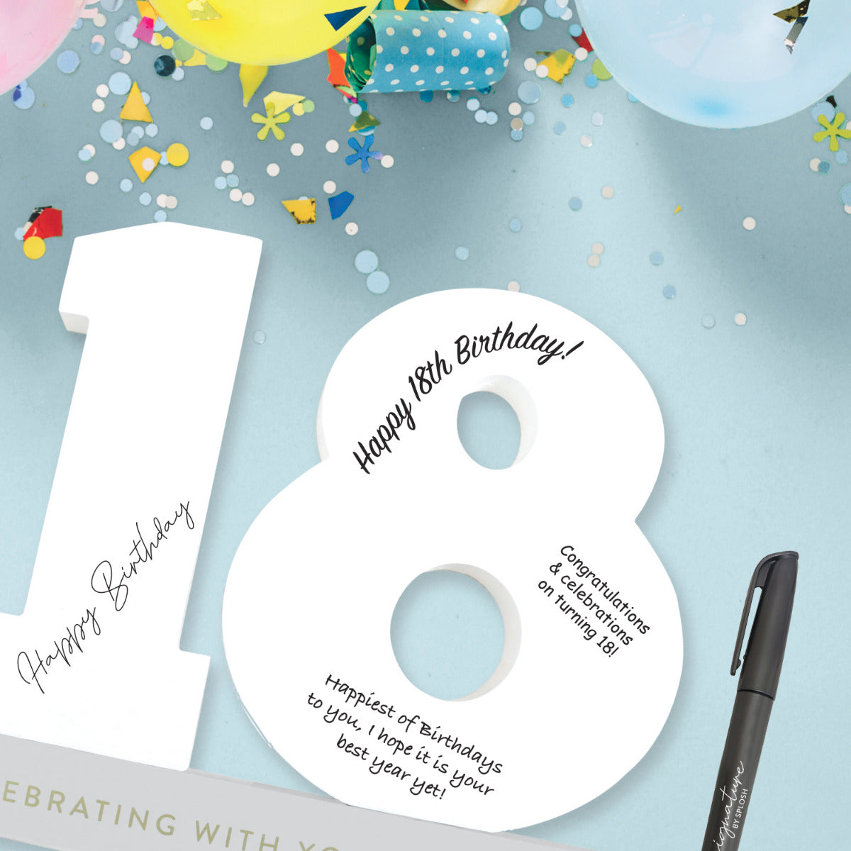 Signature Number - 18th Birthday