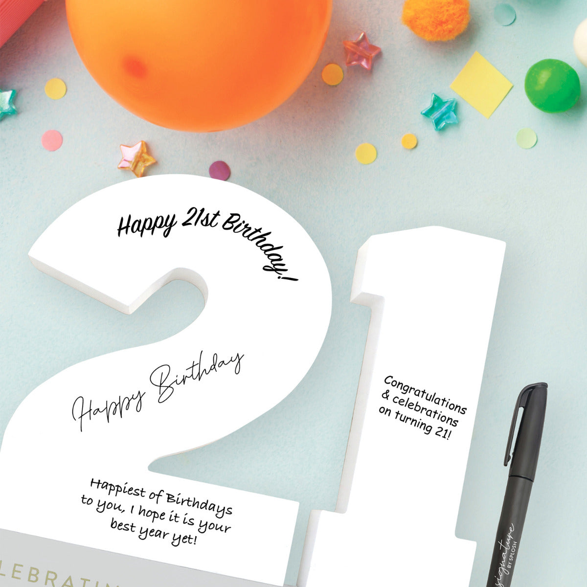 Signature Number - 21st Birthday