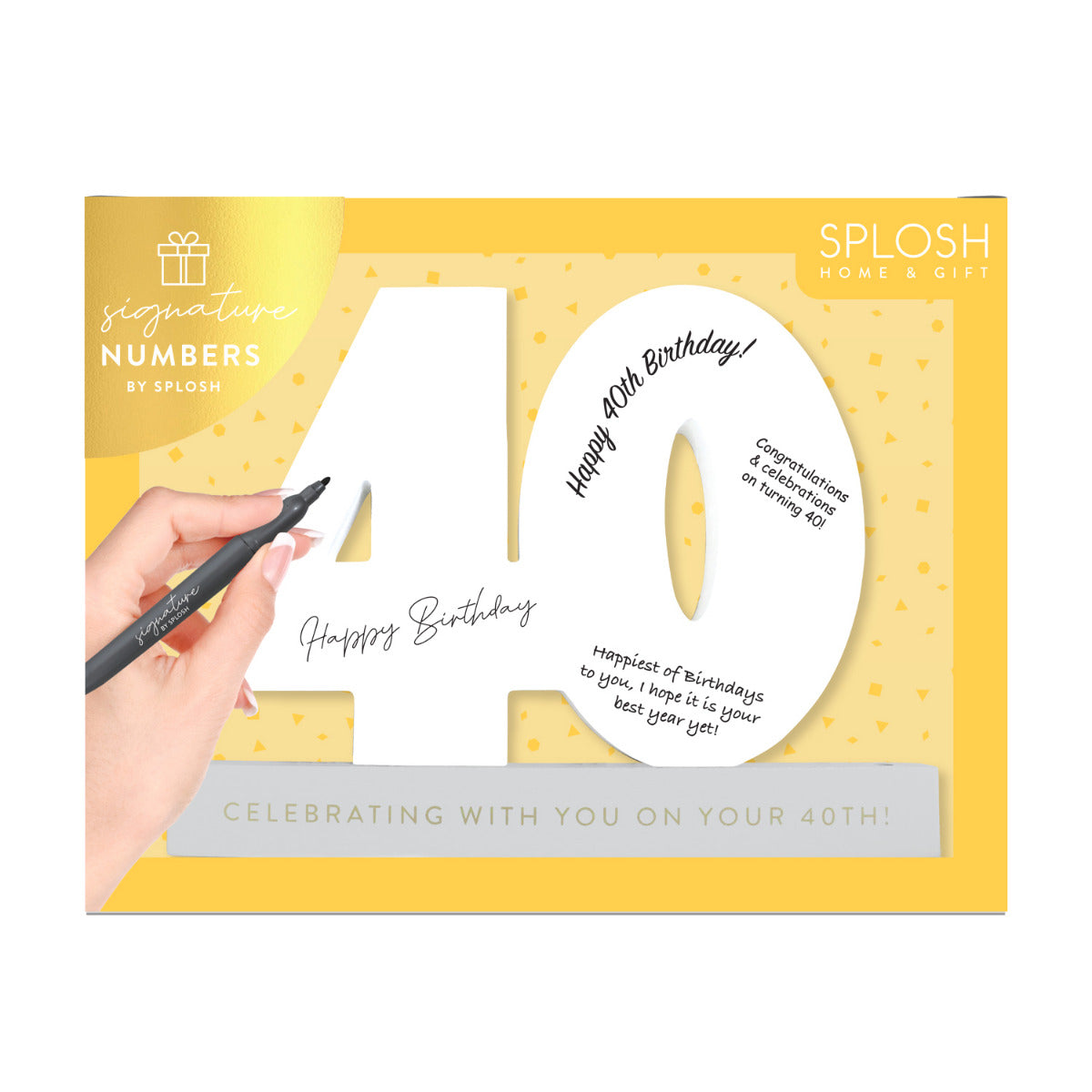 Signature Number - 40th Birthday
