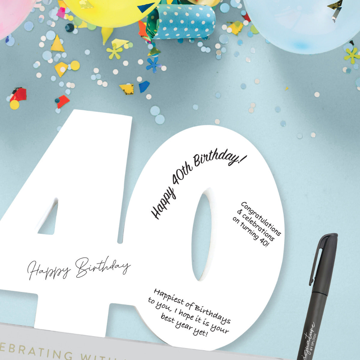 Signature Number - 40th Birthday