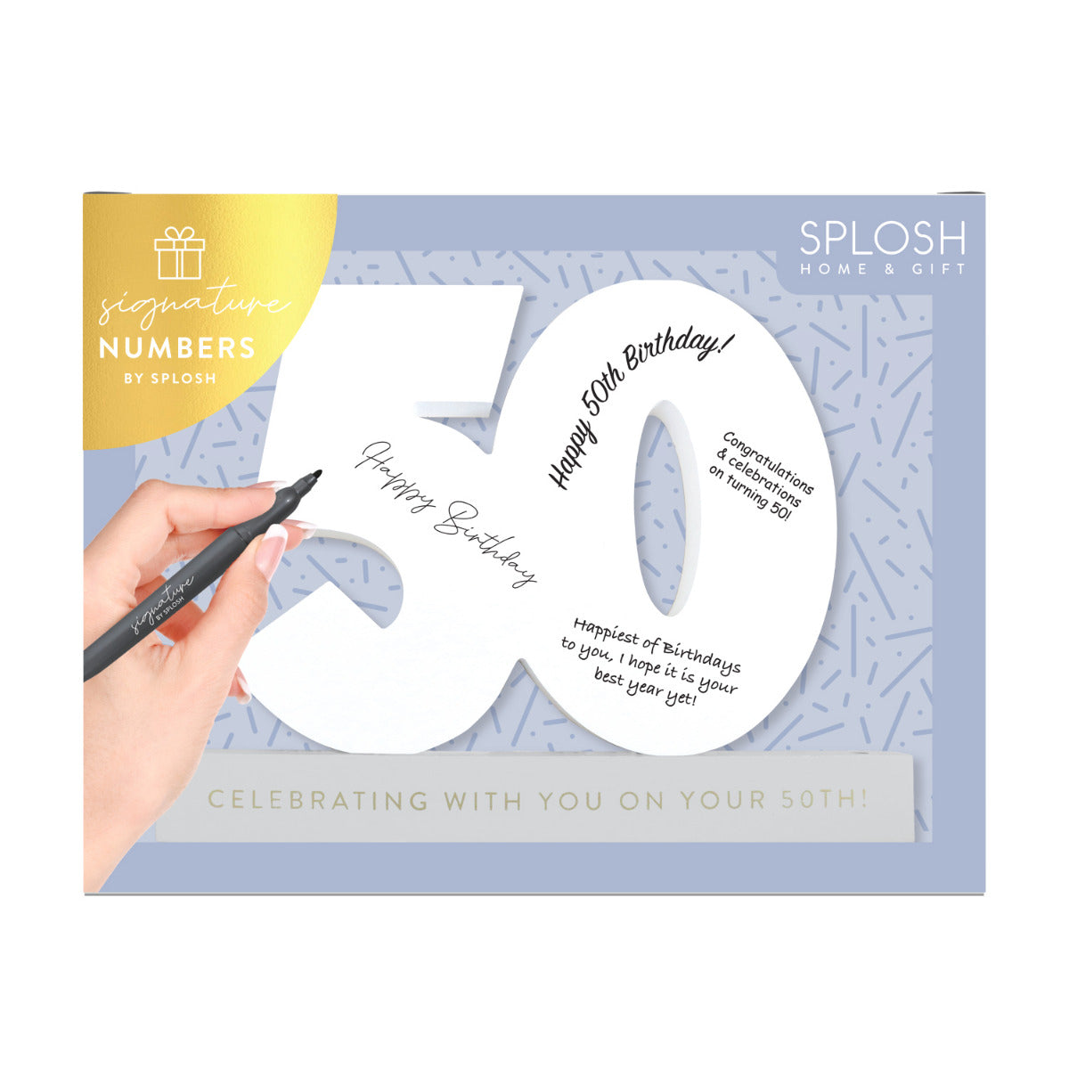 Signature Number - 50th Birthday