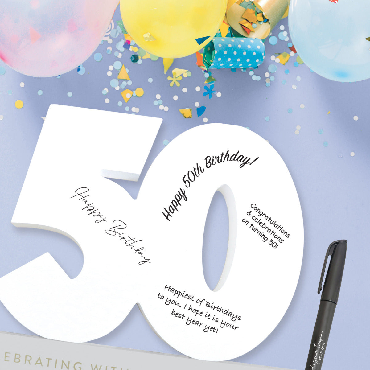 Signature Number - 50th Birthday