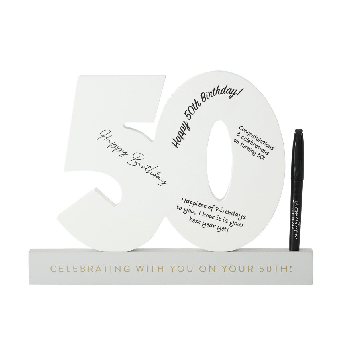 Signature Number - 50th Birthday