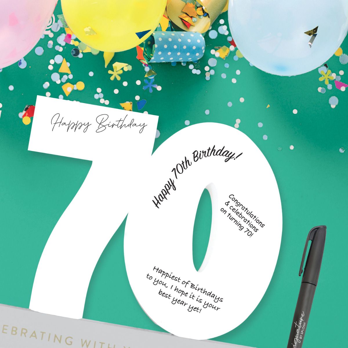 Signature Number - 70th Birthday