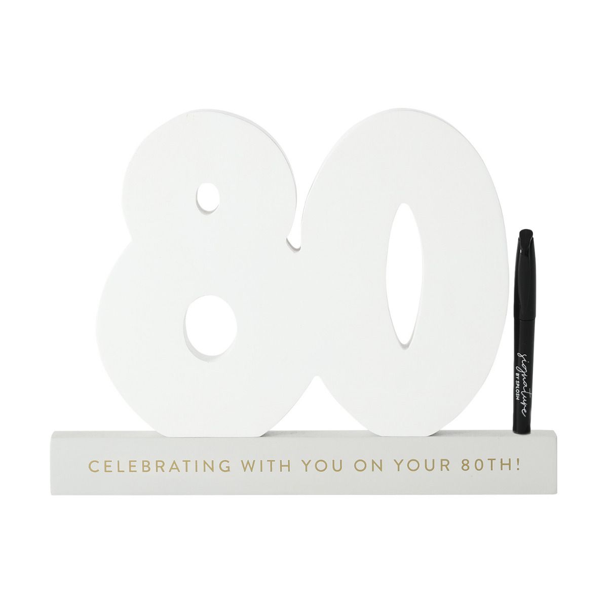 Signature Number - 80th Birthday