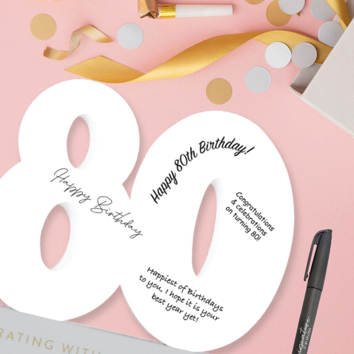 Signature Number - 80th Birthday