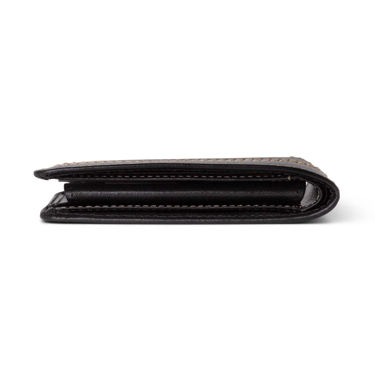 The Game All Rounder leather Cricket Wallet with coin pouch - Black
