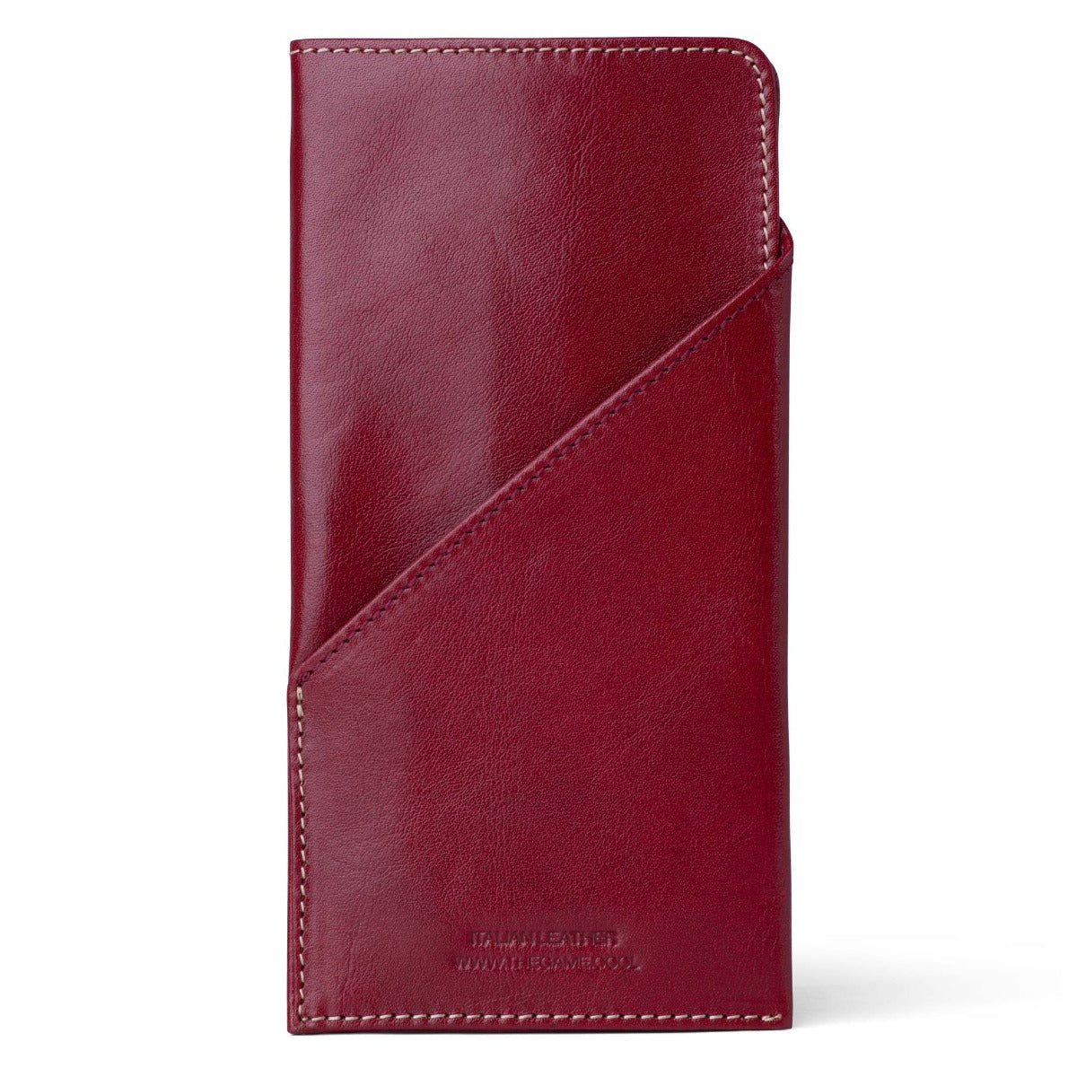 The Game Spectator leather soft glasses case- Cherry