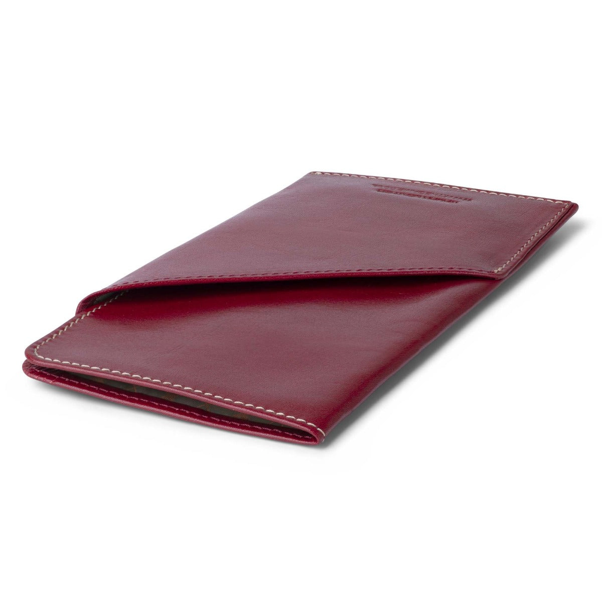 The Game Spectator leather soft glasses case- Cherry