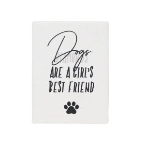Dogs are a girl's best friend magnet
