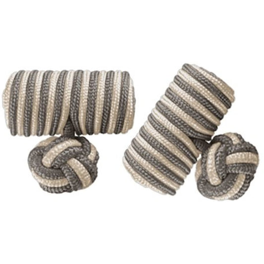 Wurkin Stiffs Knotz Cufflinks, Stainless Steel Barber Poll