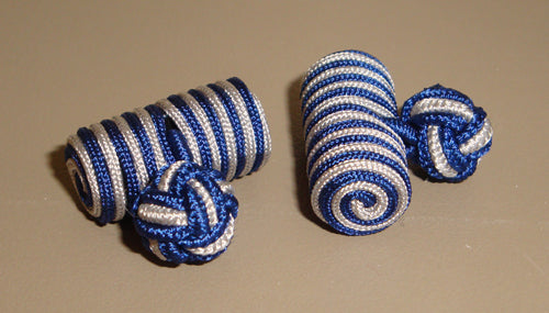 Wurkin Stiffs Knotz Cufflinks, Airforce Barber Poll