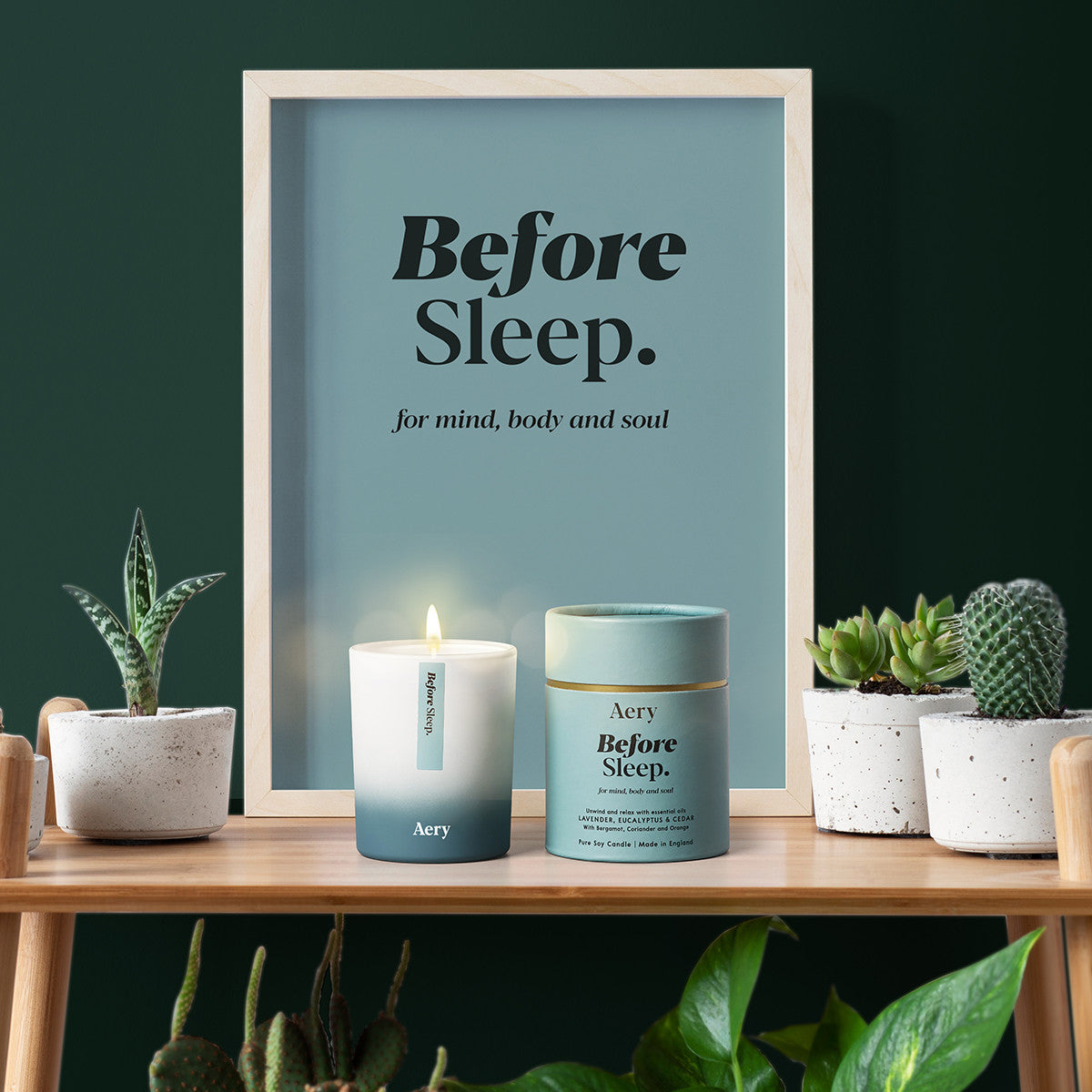 Aery Living Aromatherapy 200g Soy Candle - Before Sleep