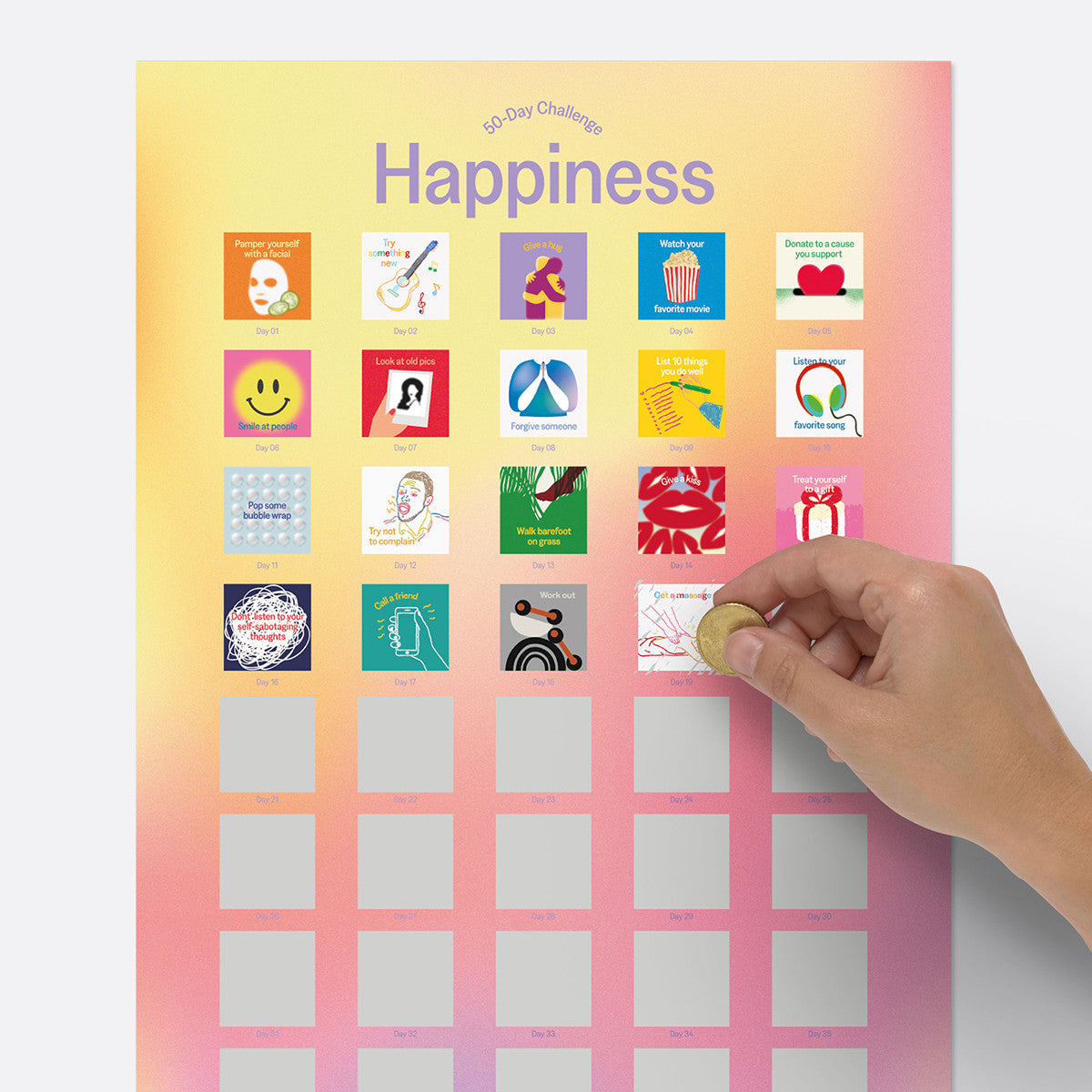 50 Day Challenge Poster - Happiness