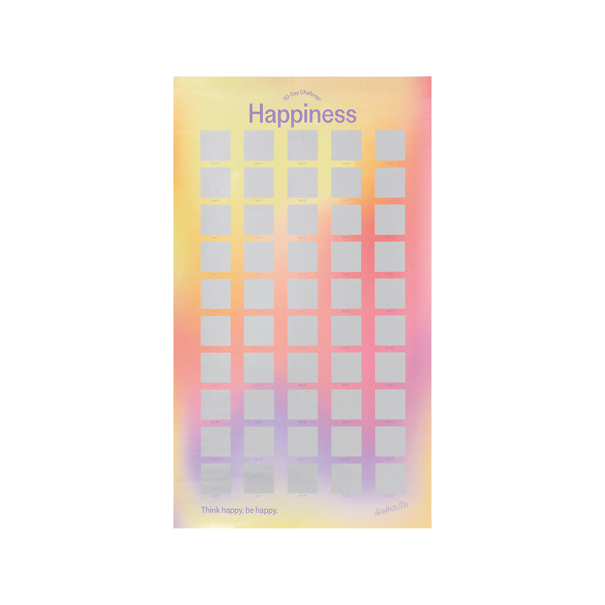 50 Day Challenge Poster - Happiness