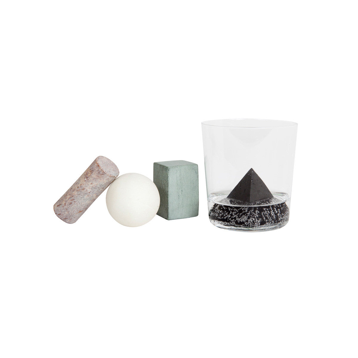 Areaware Drink Rocks Whiskey Stones in glass