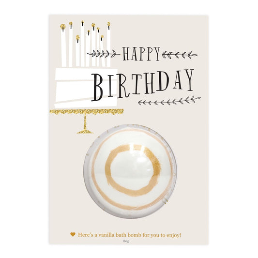 Bath Bomb Gift Card - Happy Birthday