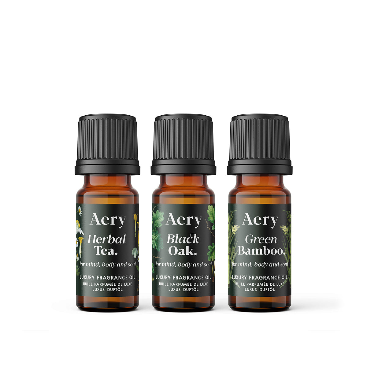 Aery Botanical Green 10ml Fragrance Oil - Set of 3