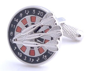 Cufflinks, Dartboard close-up