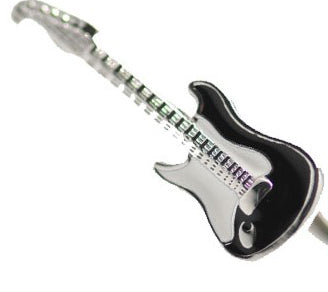 Electric Guitar cufflinks close-up