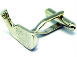 Golf Club cufflinks close-up