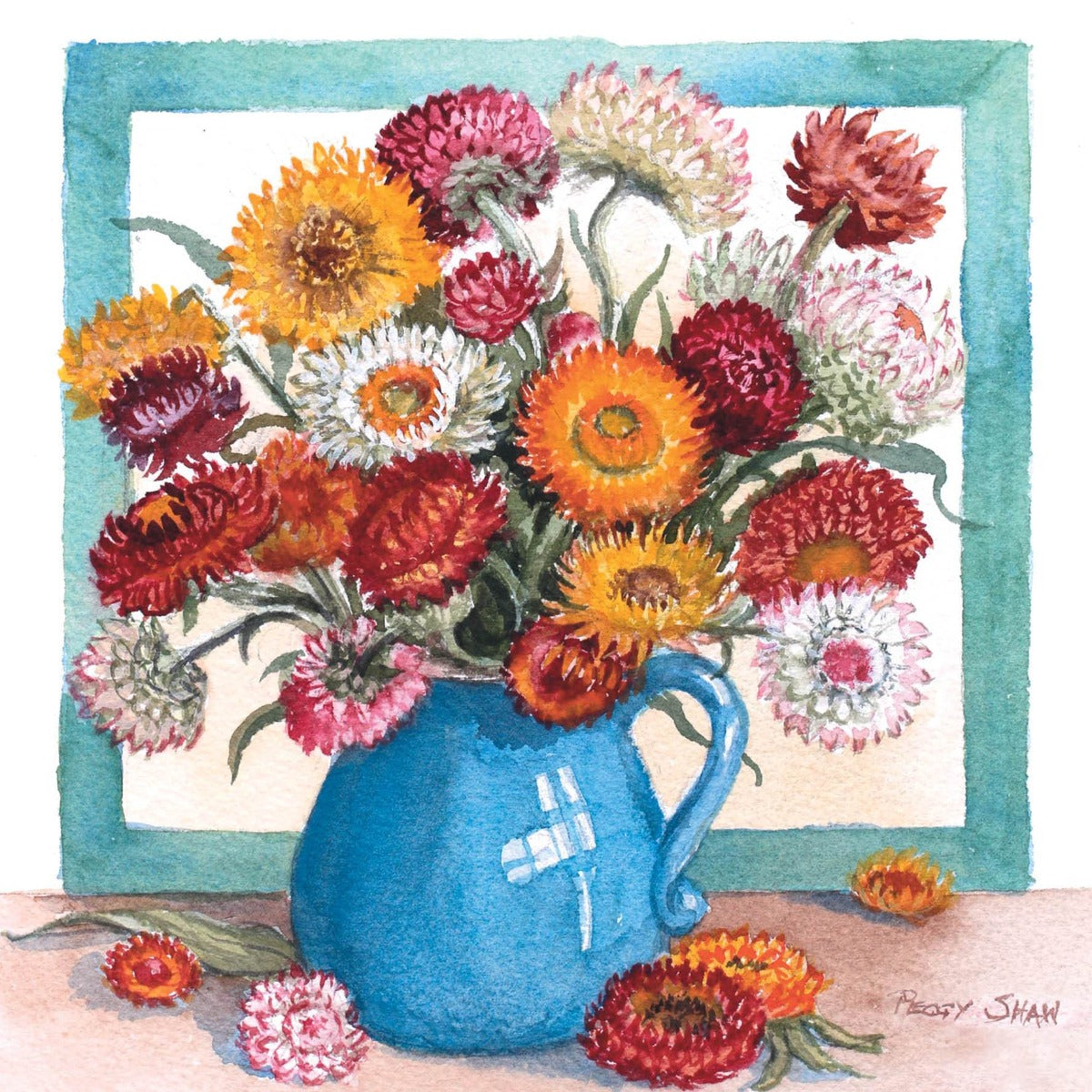 Greeting Card - Everlasting Joy (Australian Paper Daisies (FREE DELIVERY)