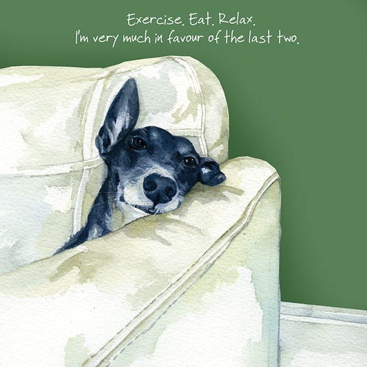 Greyhound greeting card