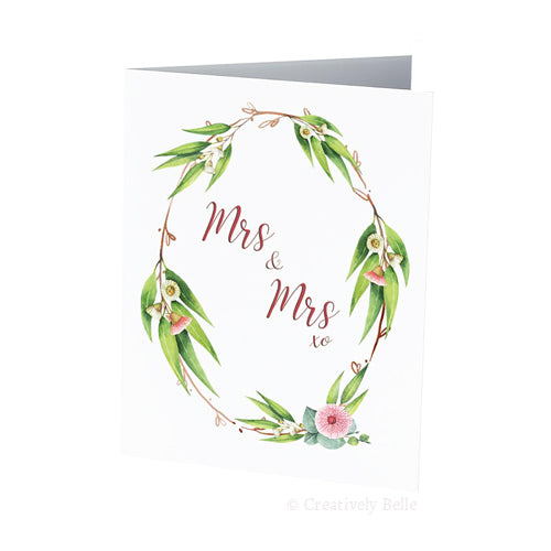 Greeting Card - Mrs and Mrs Gum (FREE DELIVERY)
