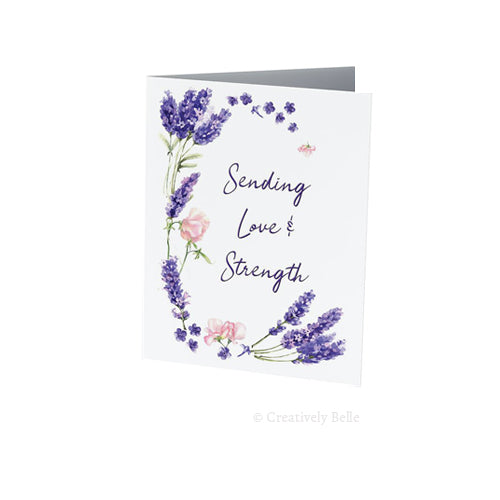 Greeting Card - Sending Love and Strength (FREE DELIVERY)