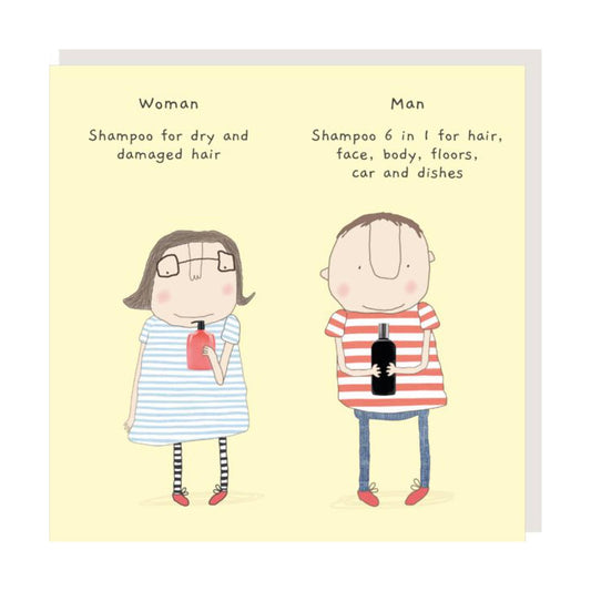 Rosie Made a Thing Shampoo greeting card