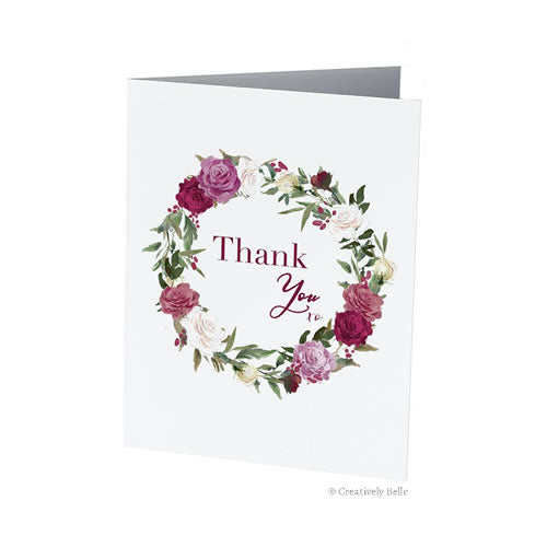 Rose Thank You Card