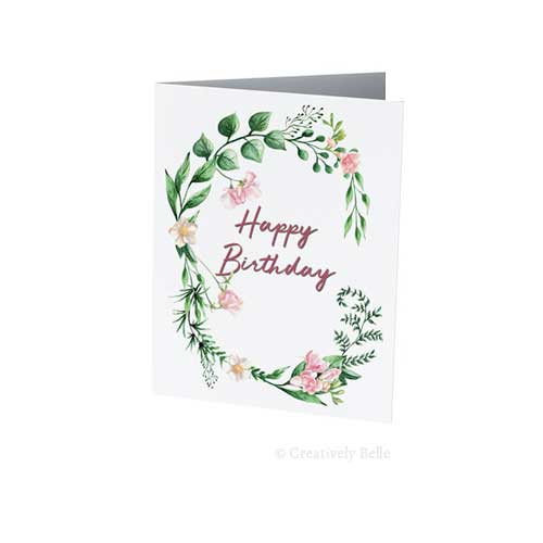Sweet Pea Birthday Card