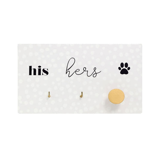 His and Hers Key and Lead Hanger