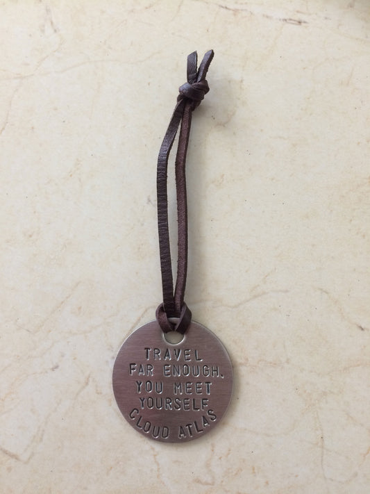 Stainless Steel Luggage Tag, front